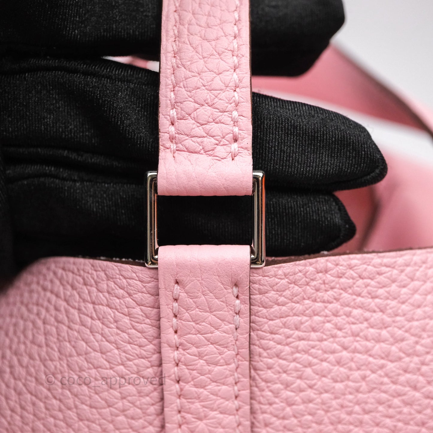 Hermès Picotin 18 Rose Sakura 3Q Clemence Palladium Hardware