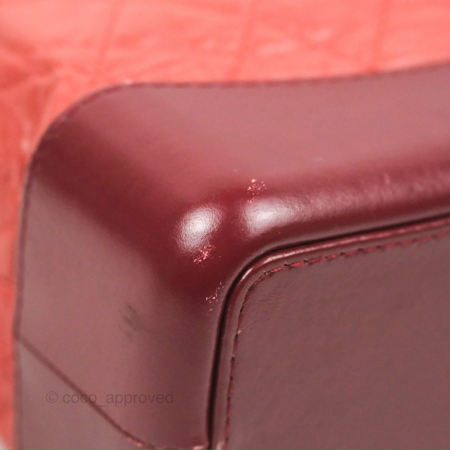 Chanel Medium Gabrielle Backpack Quilted Red Aged Calfskin