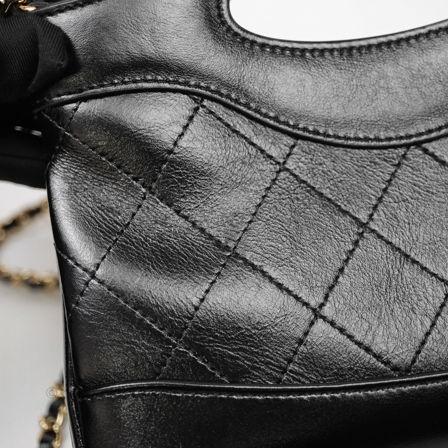 Chanel Nano 31 Black Shiny Calfskin Gold Hardware
