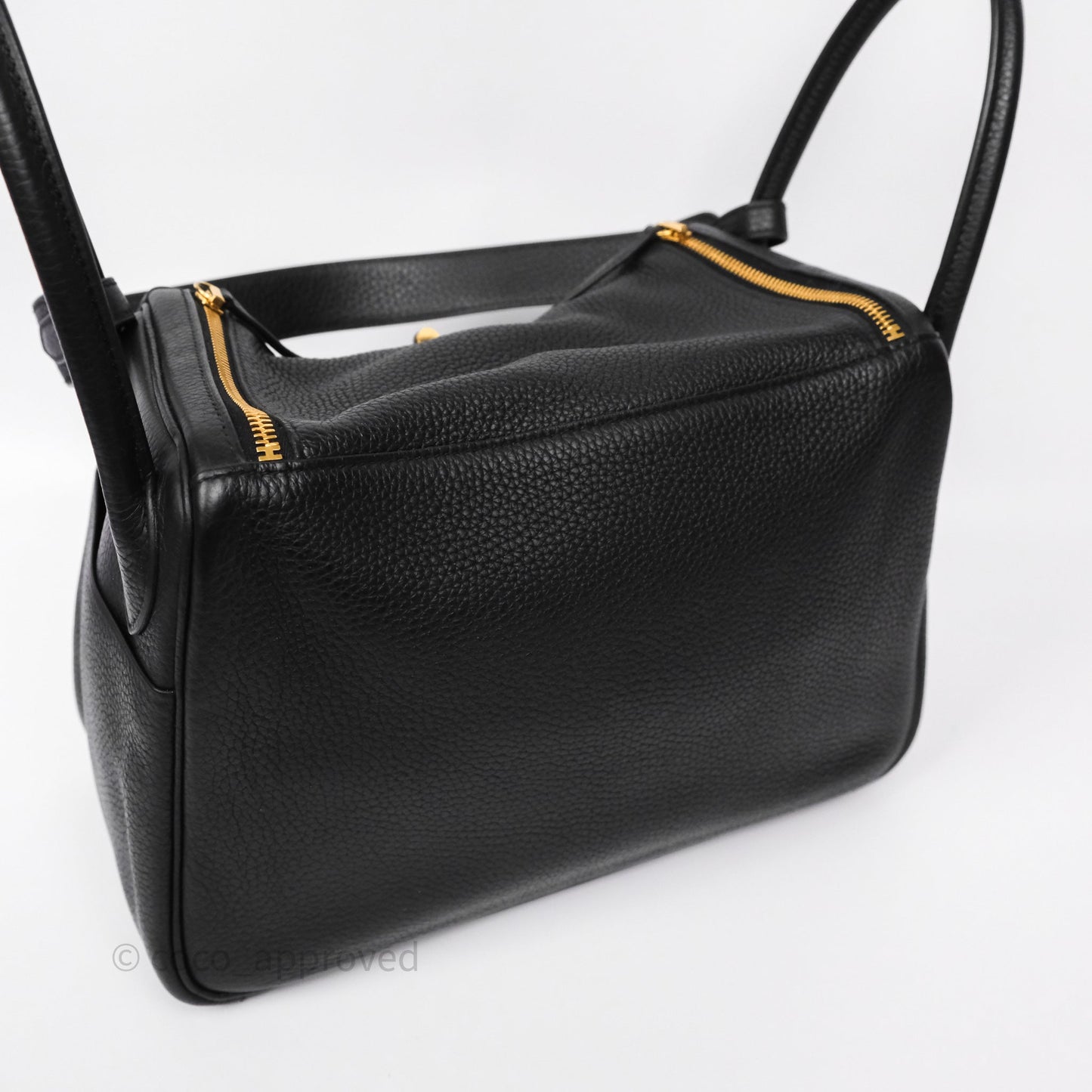 Hermès Lindy 30 Black Noir 89 Clemence Gold Hardware