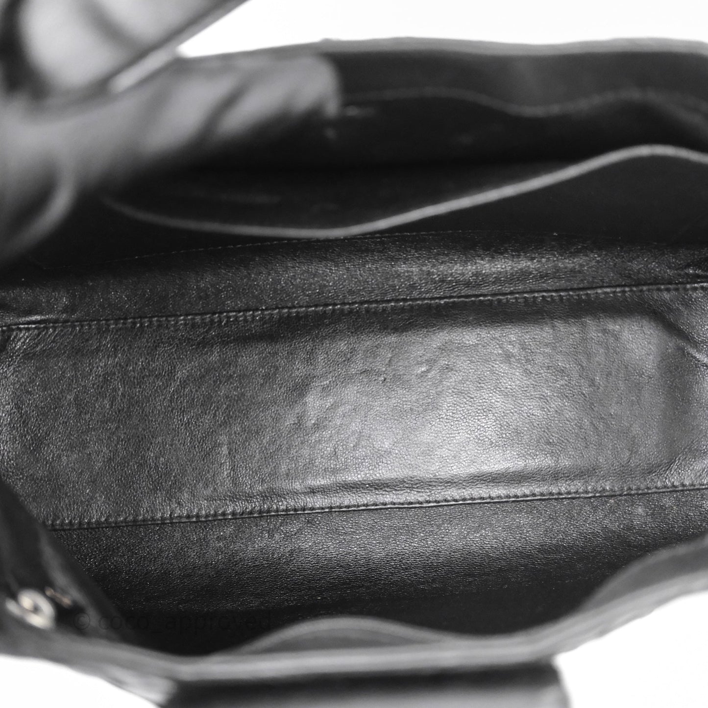 Chanel Vintage Quilted Kelly Waffle Bag Silver Hardware