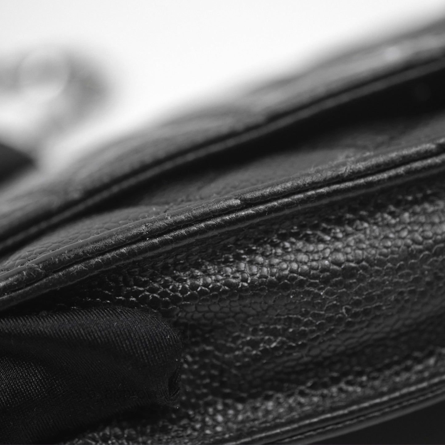 Chanel Quilted Classic WOC Black Caviar Silver Hardware