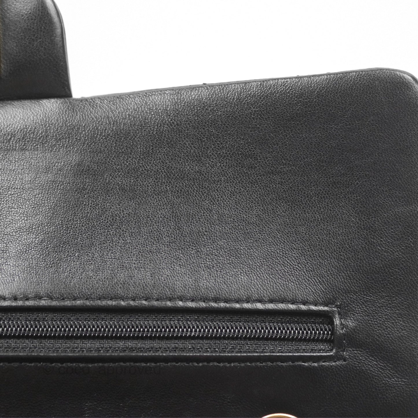 Chanel Classic M/L Medium Flap Quilted Black Lambskin Gold Hardware