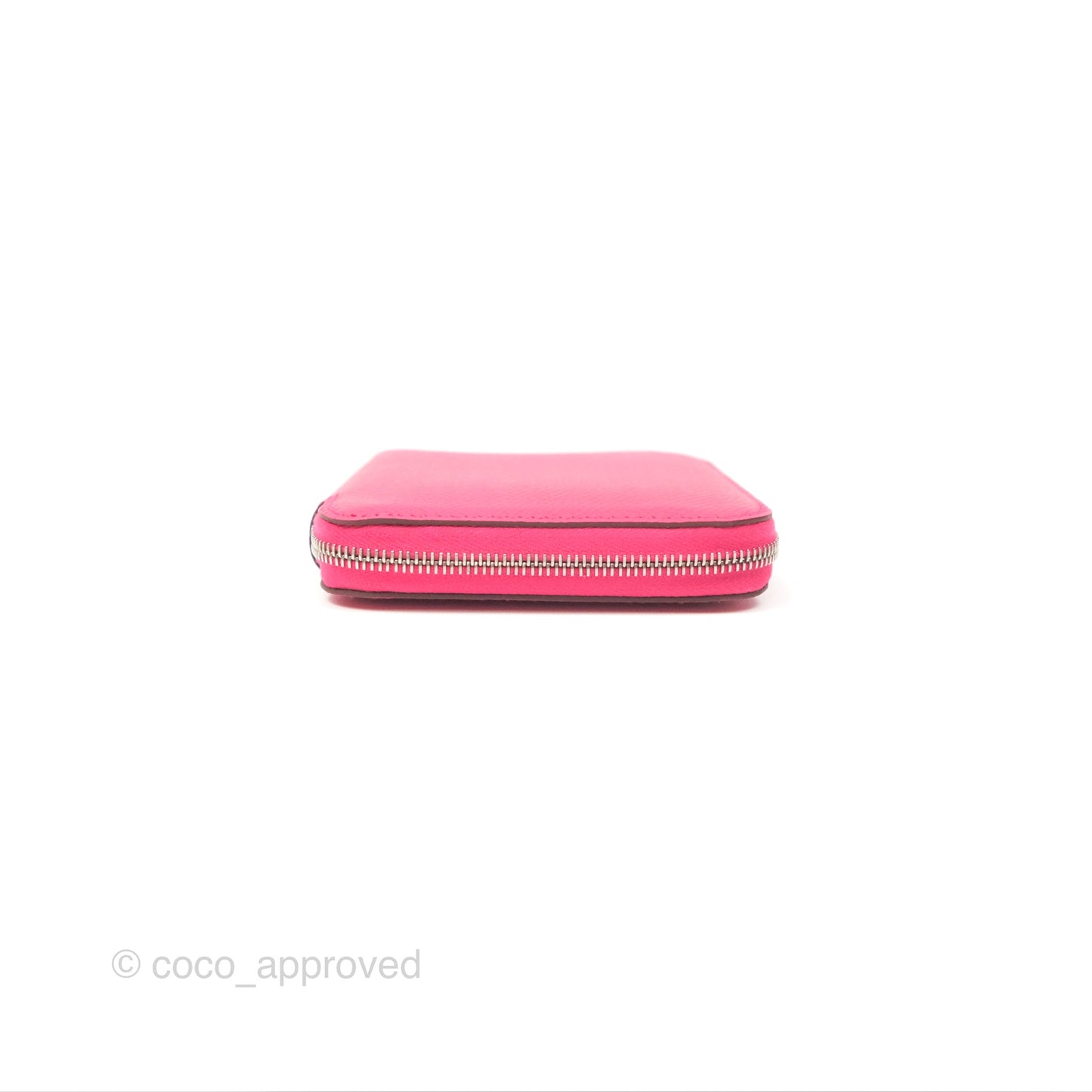 Hermès Silk In Compact Wallet Rose Extreme/ Colvert Epsom