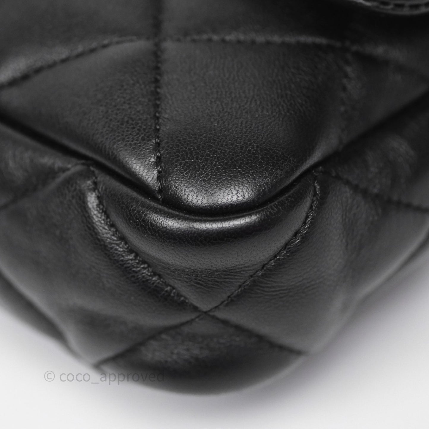 Chanel Small Funky Town Black Lambskin Aged Gold Hardware
