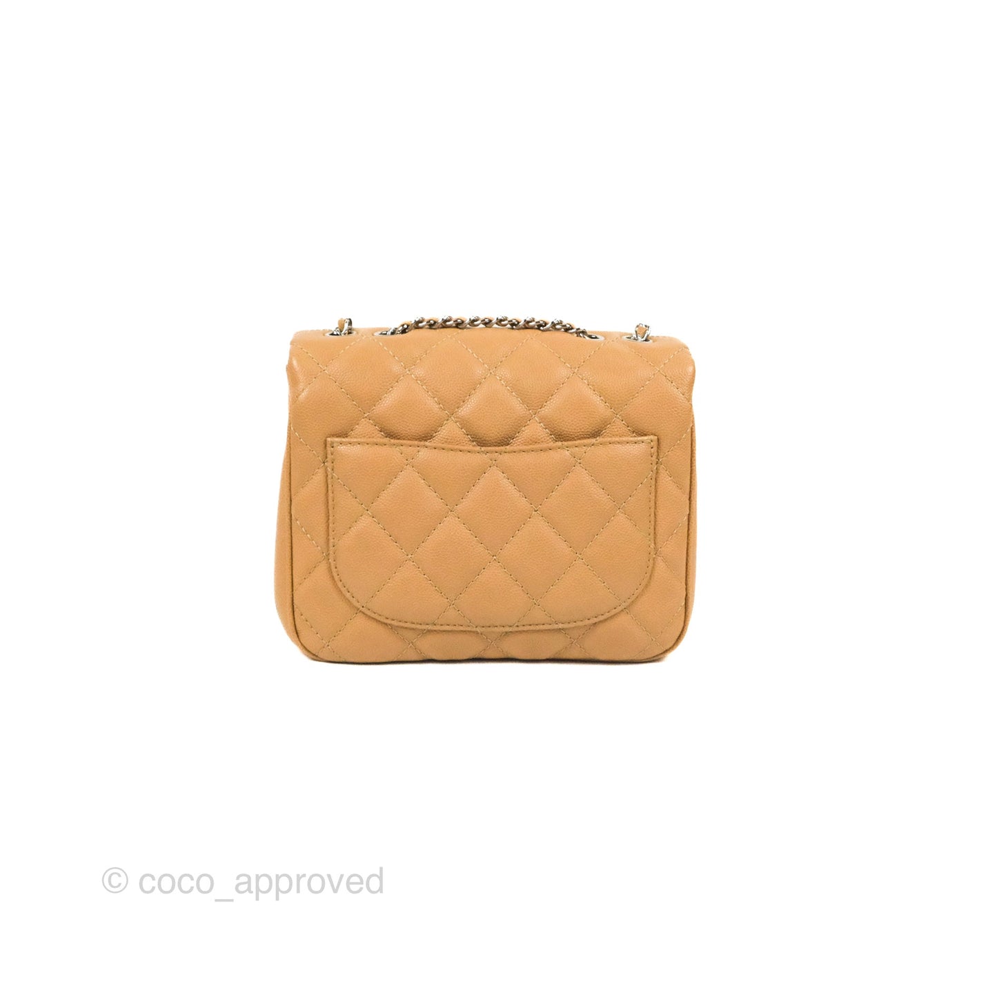 Chanel Quilted Small Urban Companion Flap Bag Beige Caviar Silver Hardware