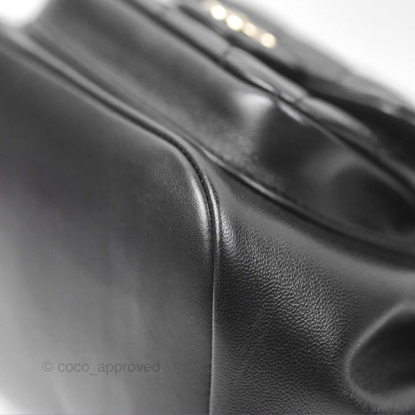 Chanel Quilted Small Duma Drawstring Backpack Black Lambskin Gold Hardware