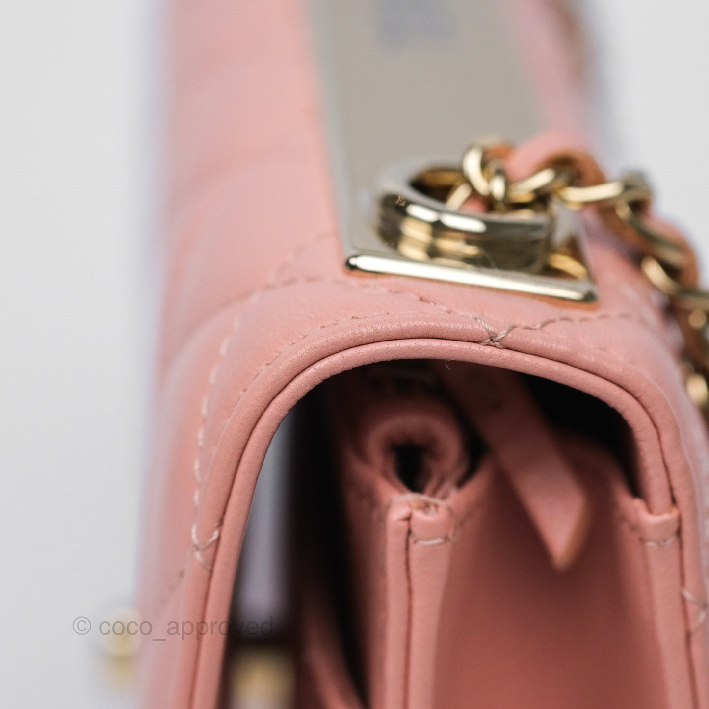 Chanel Trendy CC WOC Quilted Salmon Pink Lambskin Gold Hardware