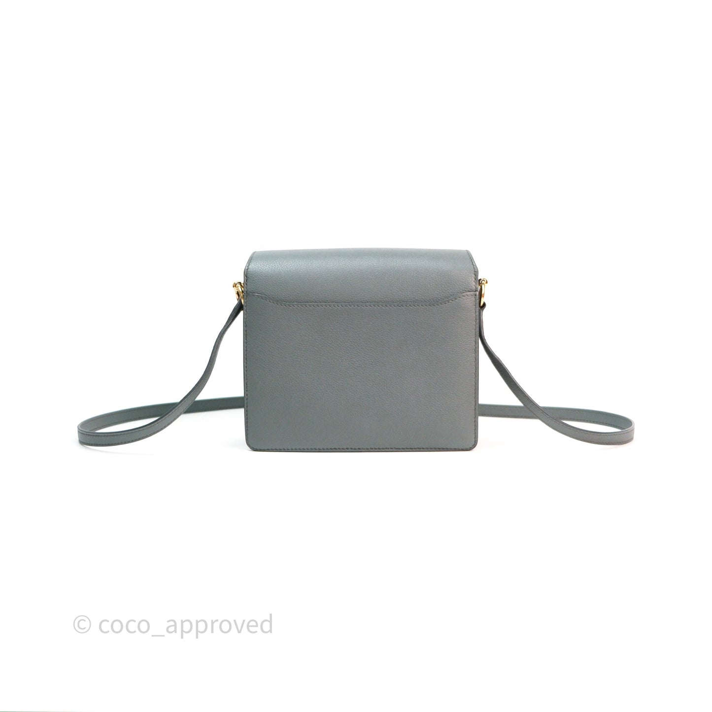 Hermès Roulis Mini 18 Vert Amancde 63 Evercolor Gold Hardware