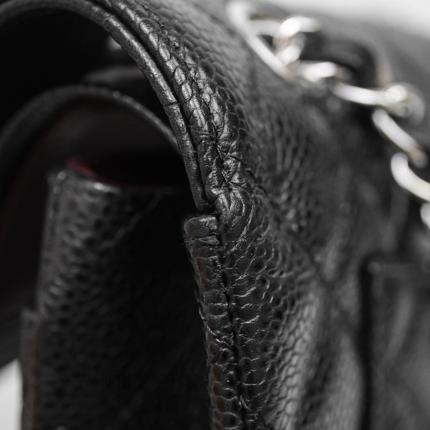 Chanel Small Classic Flap Quilted Black Caviar Silver Hardware