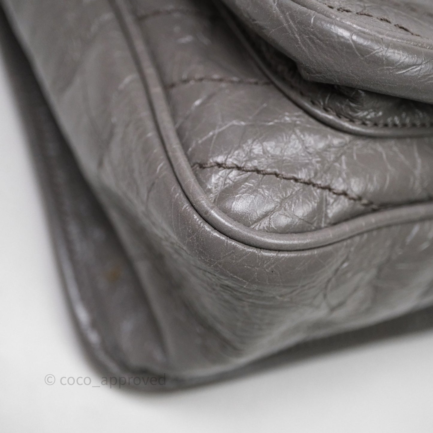 Saint Laurent Medium Niki Chain Bag Crinkled Calfskin Grey