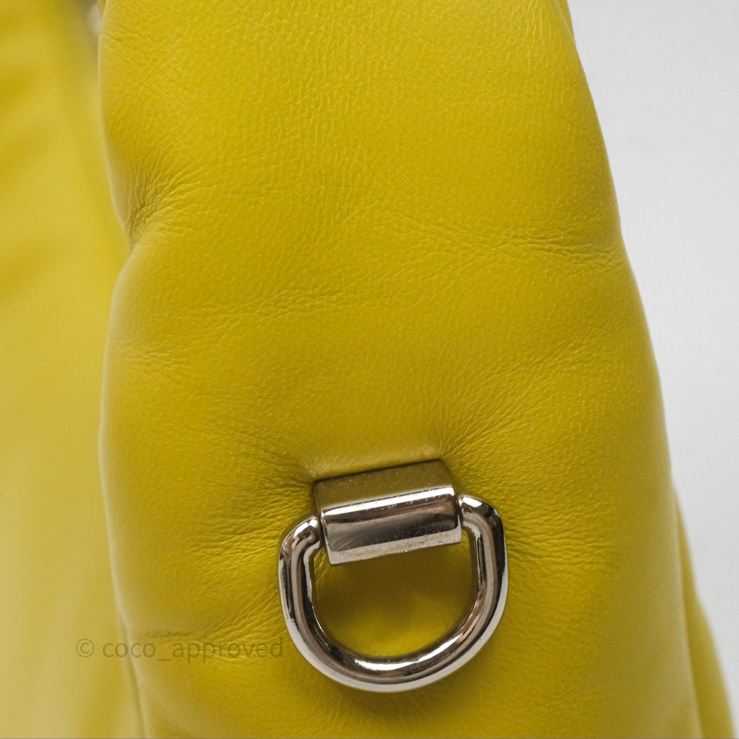 Prada Nappa Soft Padded Hobo Mustard