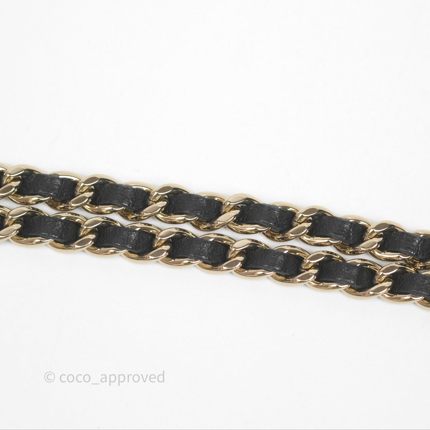 Chanel Classic Vanity Rectangular Top Handle With Chain Black Lambskin Gold Hardware