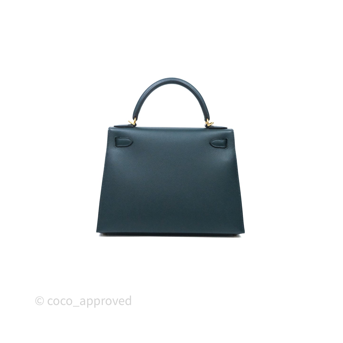 Hermès Kelly 28 6O Vert Cyprès Epsom Gold Hardware