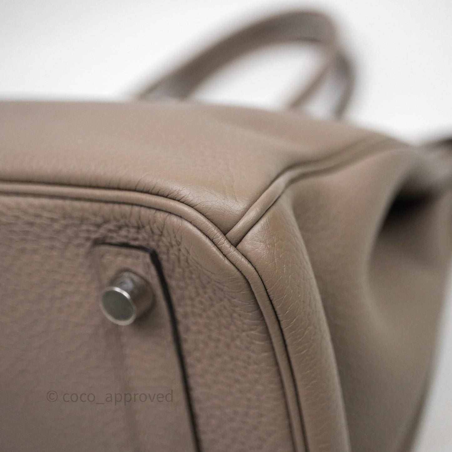 Hermès Birkin 30 Gris Asphalt M8 Togo Palladium Hardware