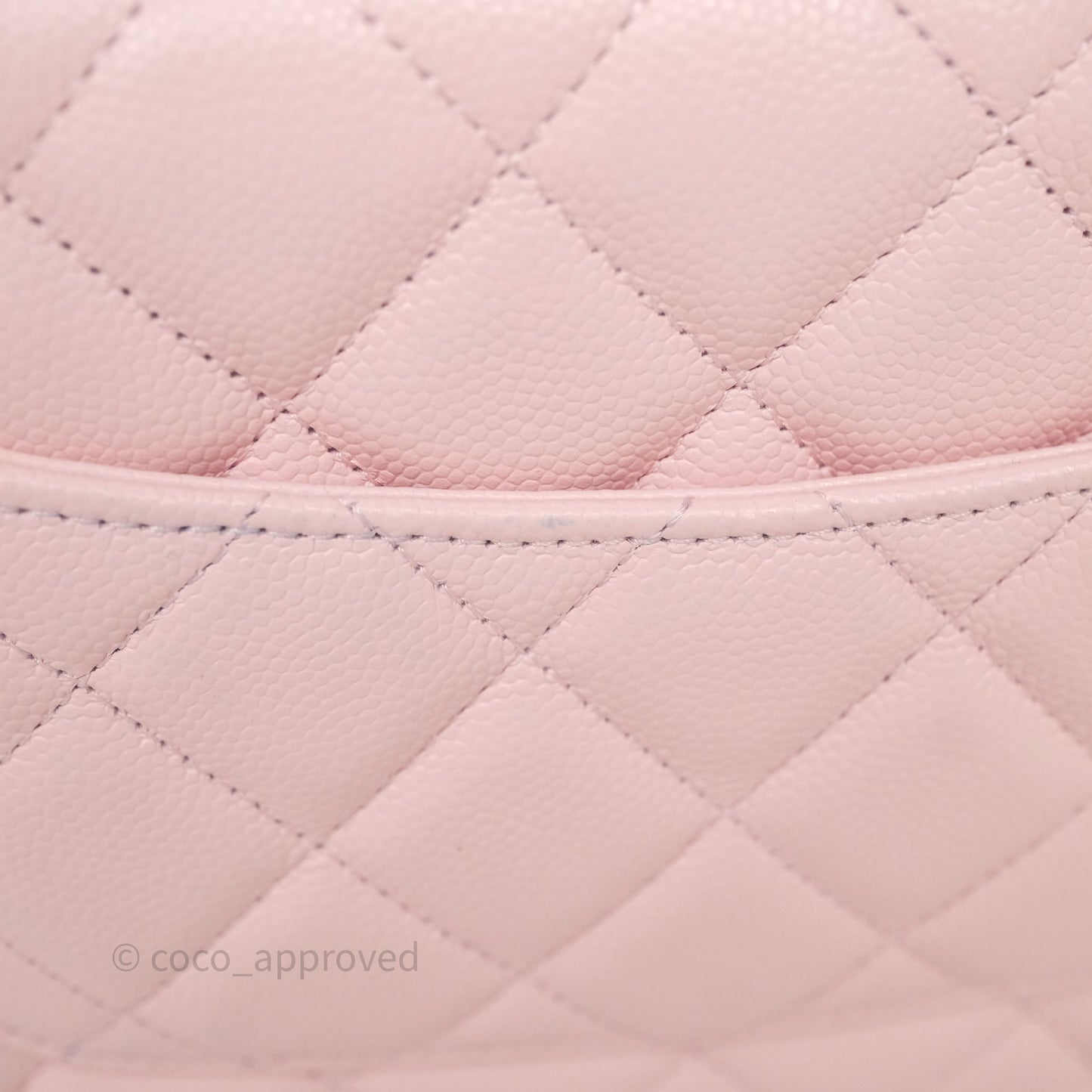 Chanel Classic Quilted Wallet on Chain WOC Light Pink Caviar Gold Hardware