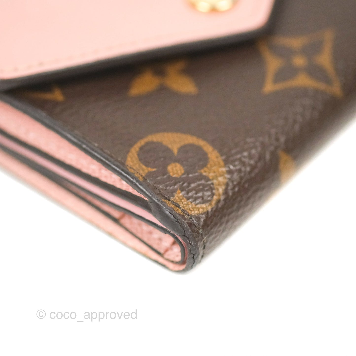 Louis Vuitton Zoé Wallet Rose Monogram Canvas