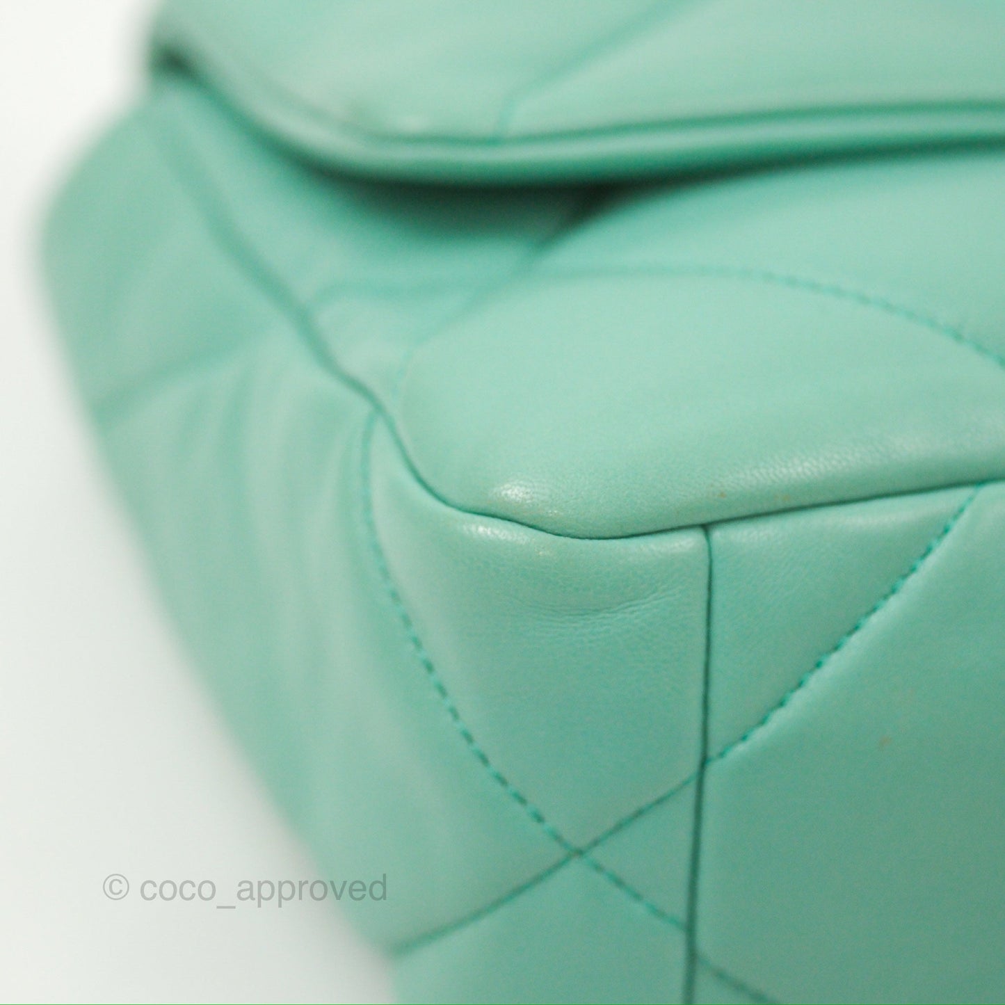 Chanel 19 Small Tiffany Blue Mixed Hardware