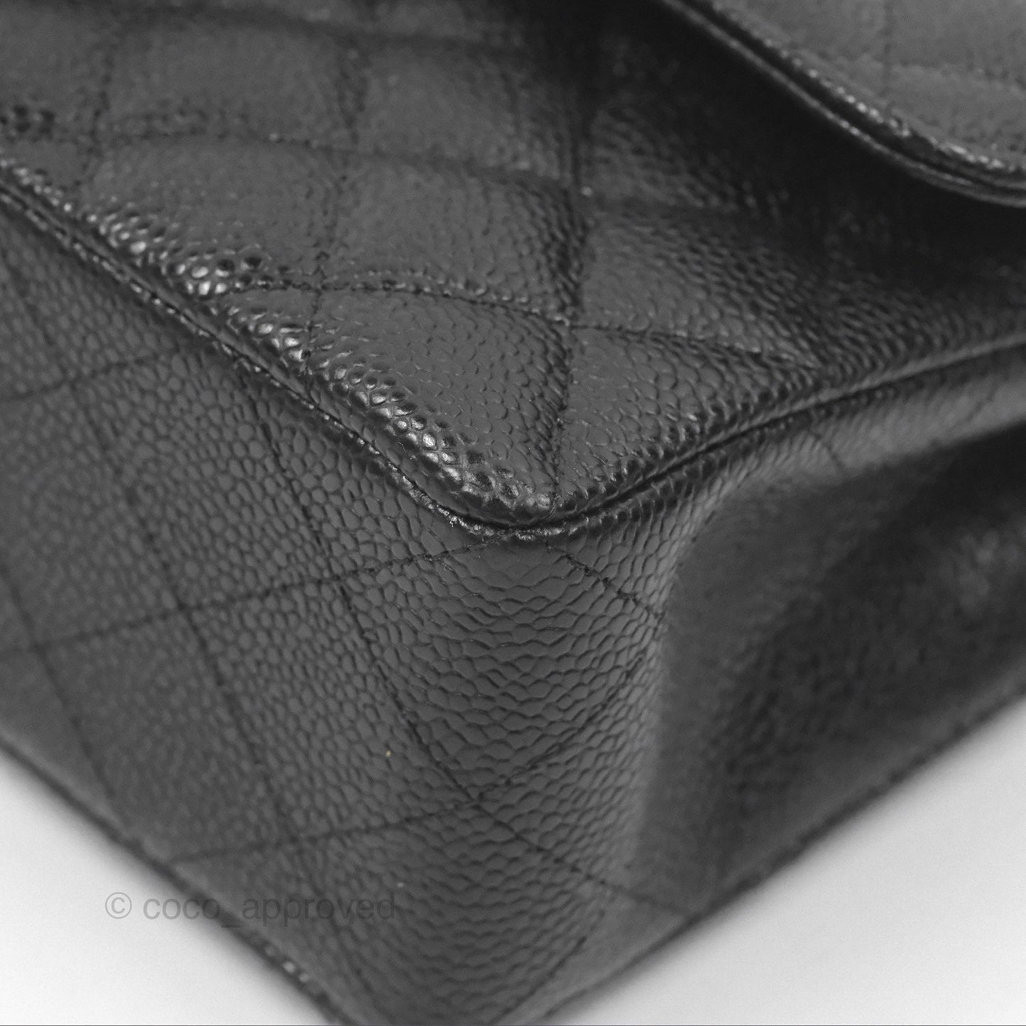 Chanel Small S/M Classic Flap Quilted Black Caviar Gold Hardware