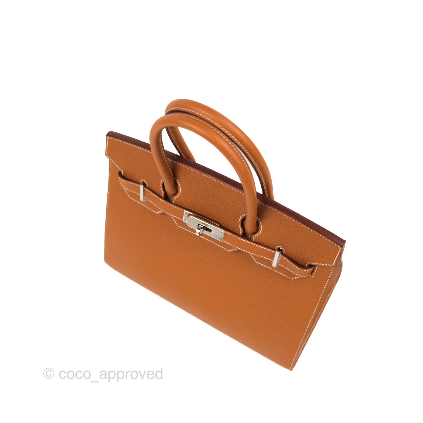 Hermès Birkin 30 Sellier Gold Epsom Palladium Hardware
