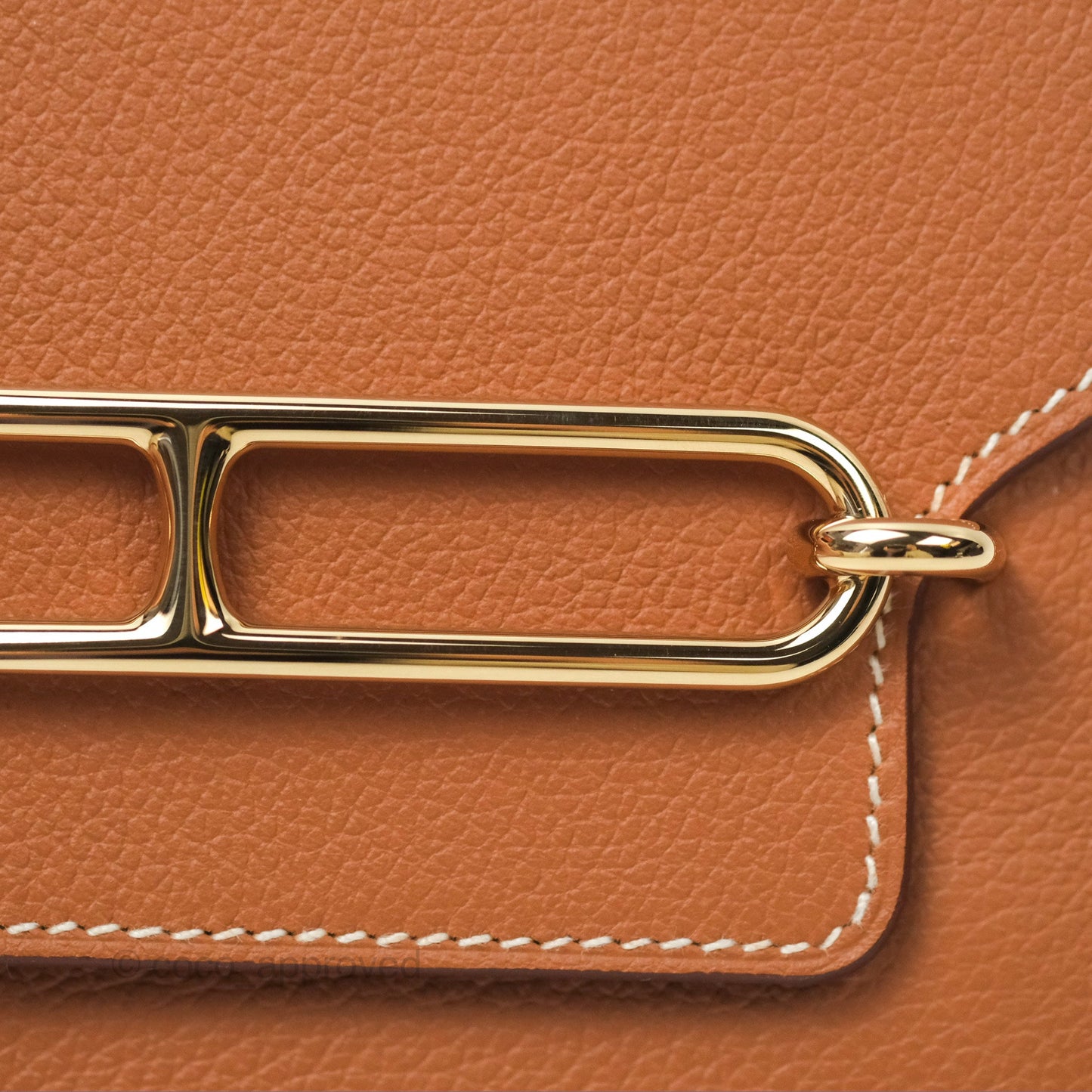 Hermès Roulis Slim Wallet Gold Evercolor Gold Hardware