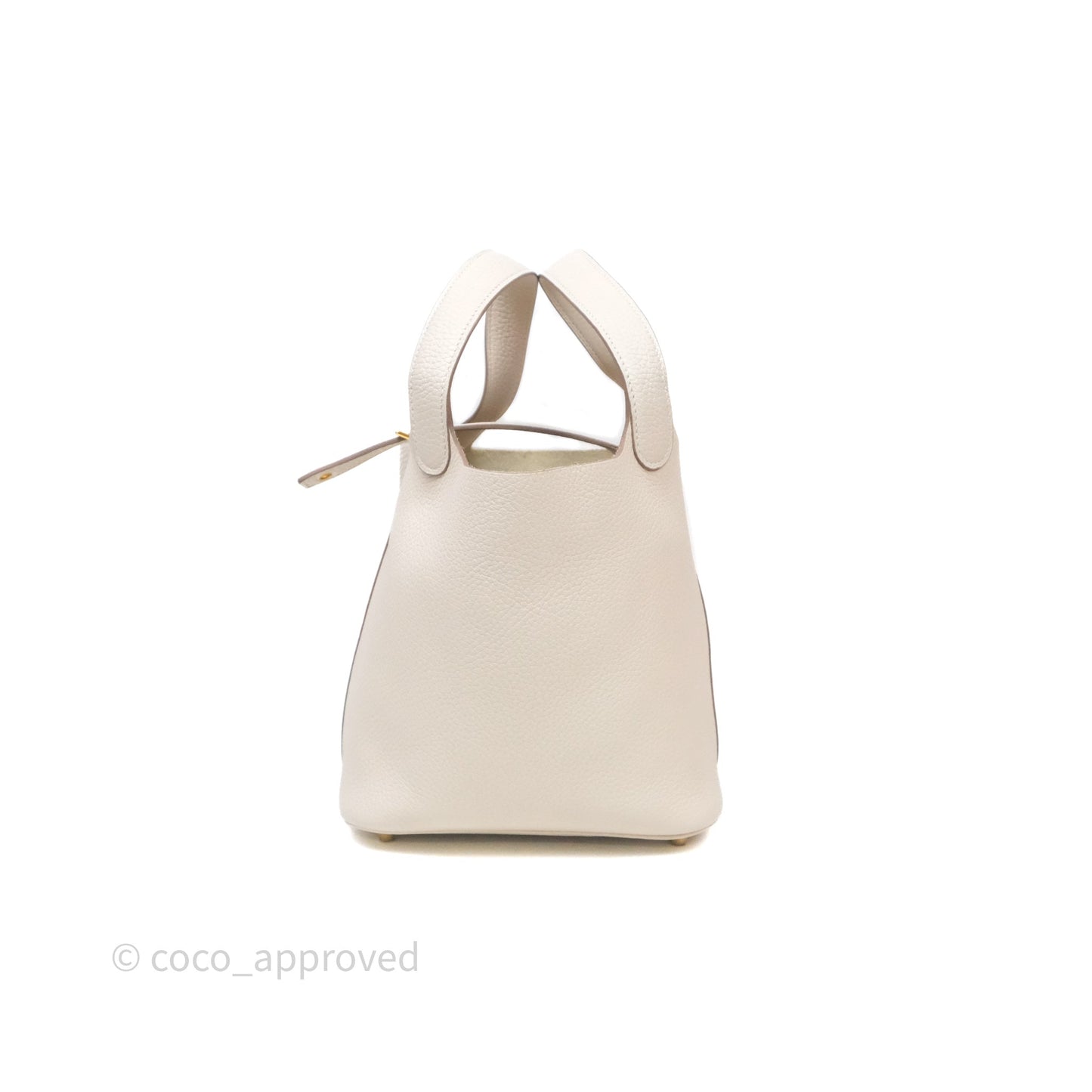 Hermès Picotin 18 Beton 8L Clemence Gold Hardware