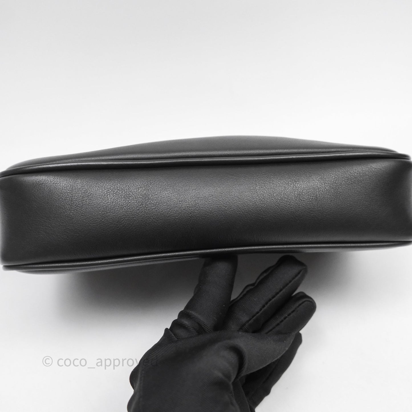 Balenciaga Rodeo Sling Pochette Leather Shoulder Bag Black Calfskin