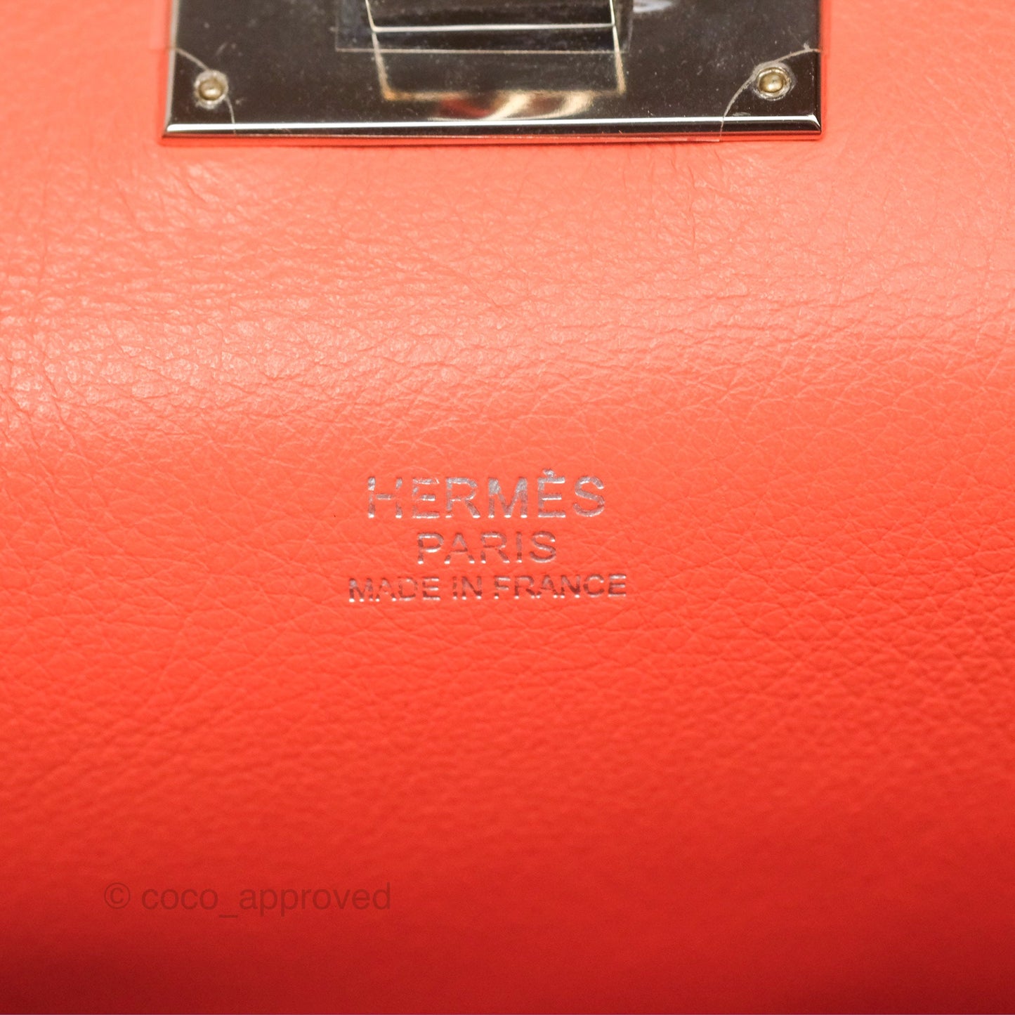 Hermès ToolBox 20 Mangue Evercolor Palladium Hardware
