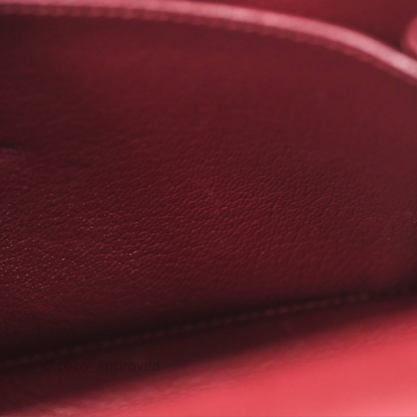 Hermès Sellier Kelly 25 Rouge H Epsom Gold Hardware