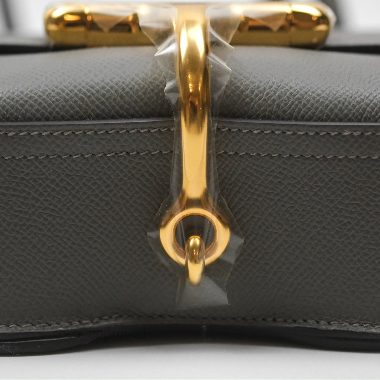 Hermès Della Cavalleria Mini Bag Gris Meyer 0L Epsom Gold Hardware