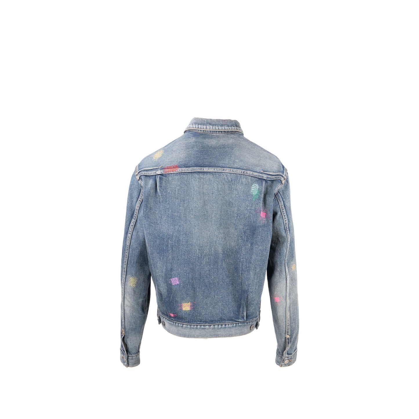 Luxury Dior HOMME Size 50 Boro Denim Jacket Cotton Blue