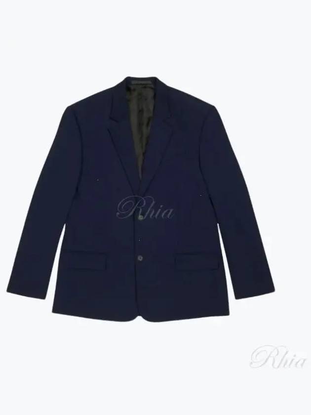 Luxury Balenciaga Regular Tailored Jacket Navy
