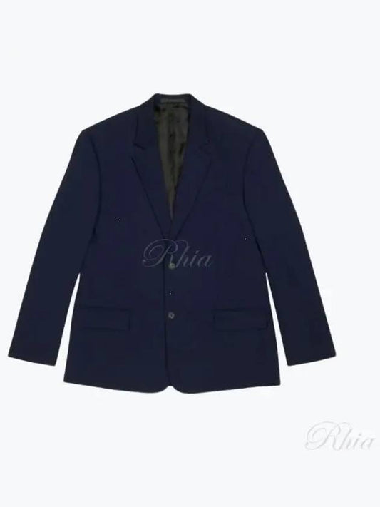 Luxury Balenciaga Regular Tailored Jacket Navy