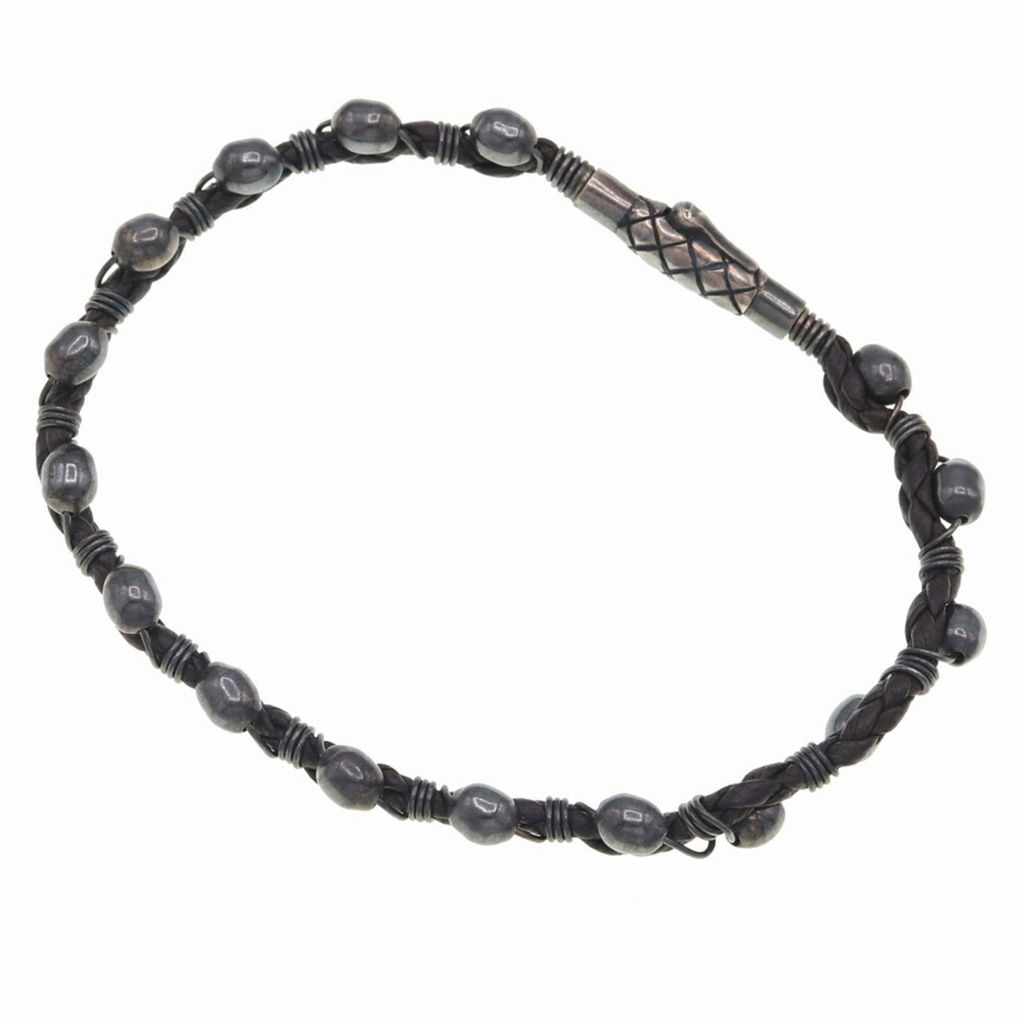 Luxury Bottega Veneta  Leather Sterling  925 Charm Bracelet ()