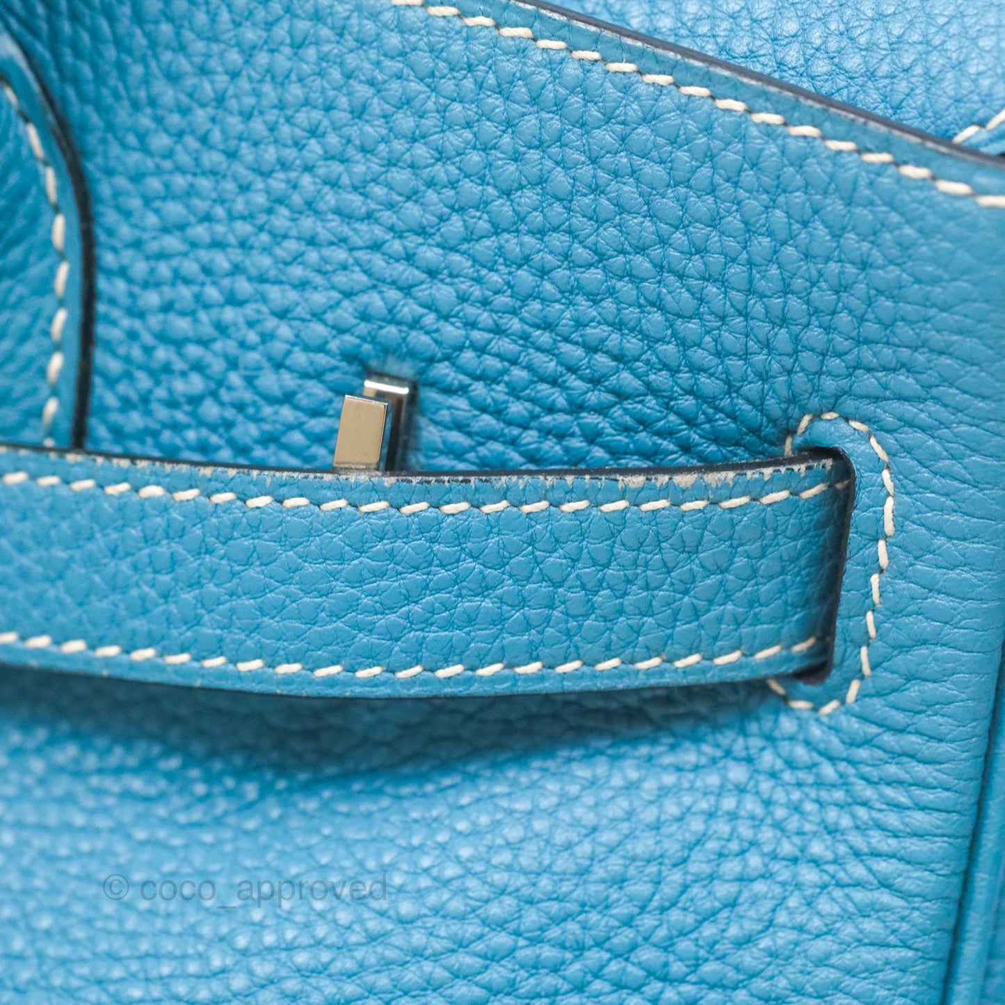 Hermès Birkin 30 Blue Jean Togo Palladium Hardware