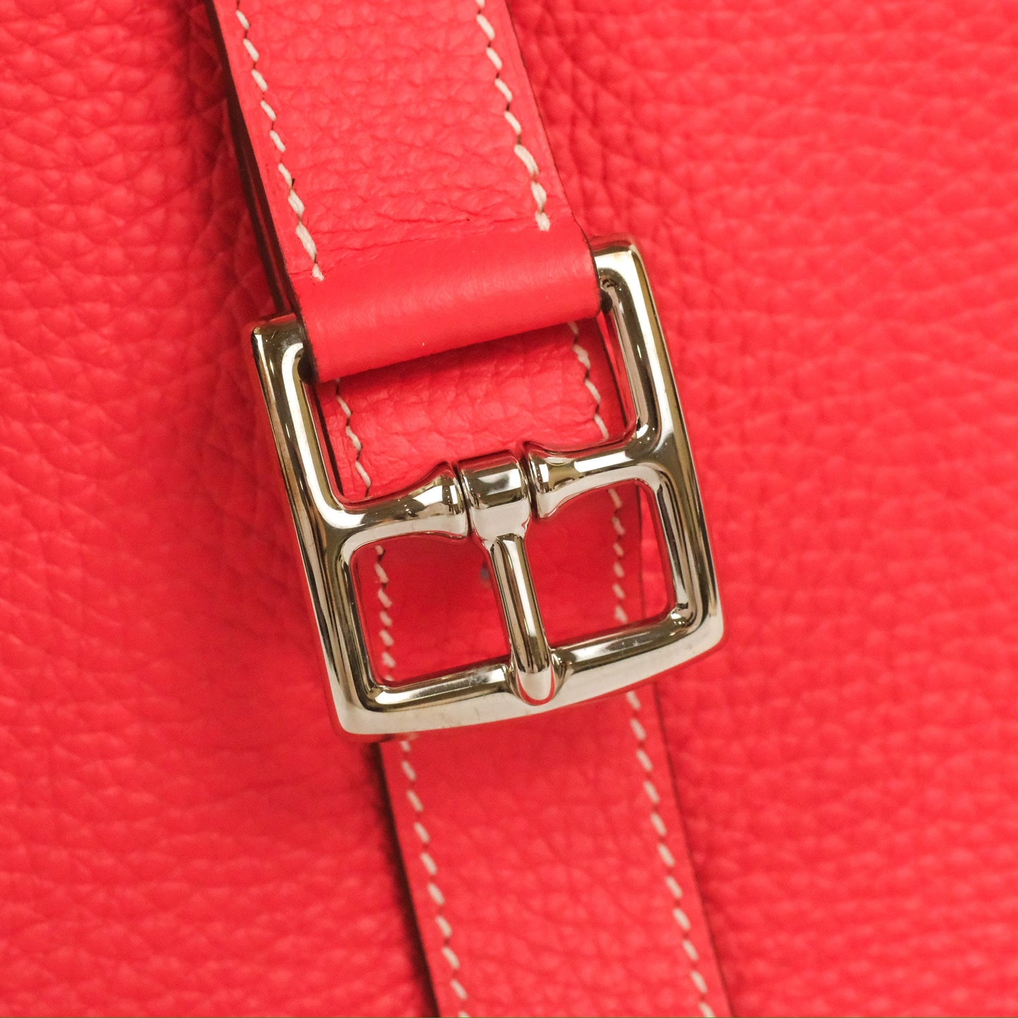 Hermès Halzan 31 Red Palladium Hardware