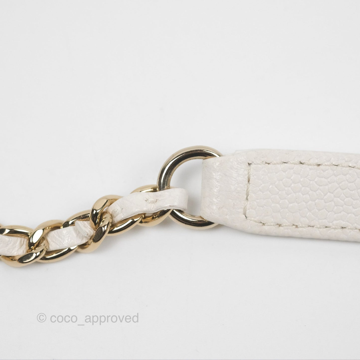 Chanel Quilted Small Business Affinity Flap White Caviar Gold Hardware