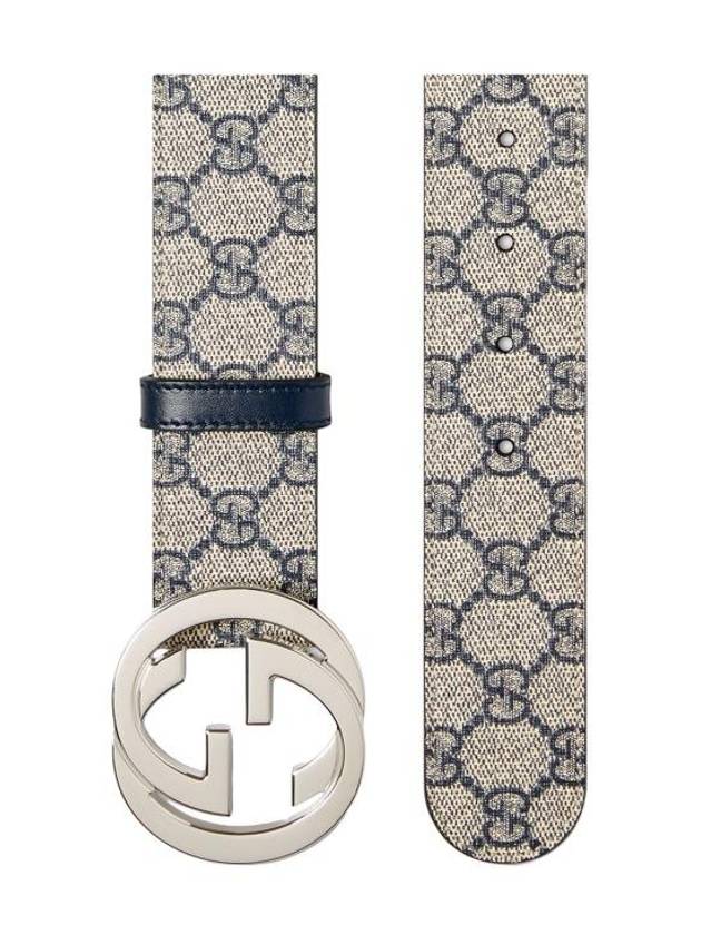 Luxury Gucci Trending 2025 Interlocking GG Buckle Supreme Belt Beige