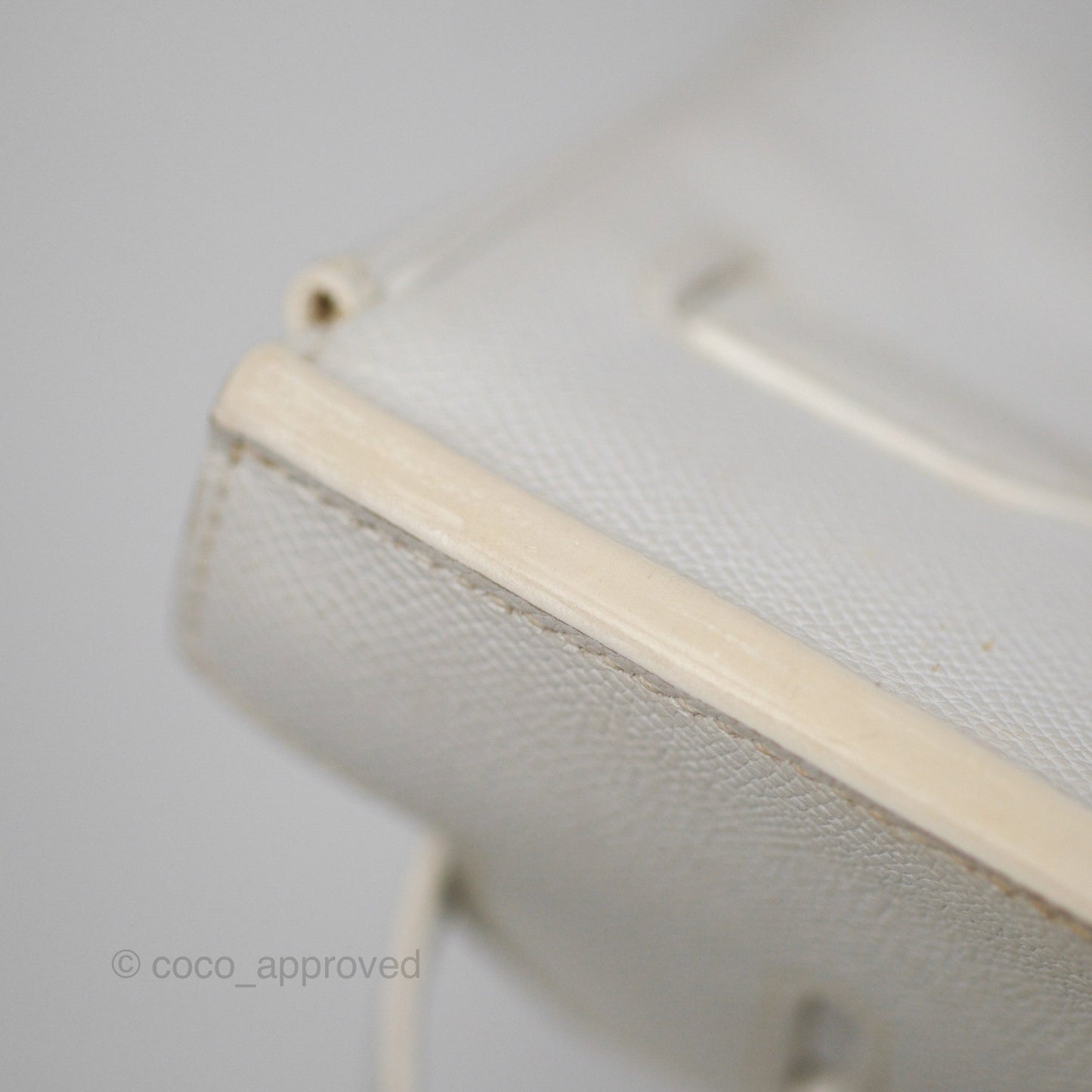 Hermès Birkin 30 Retourne White Epsom Palladium Hardware