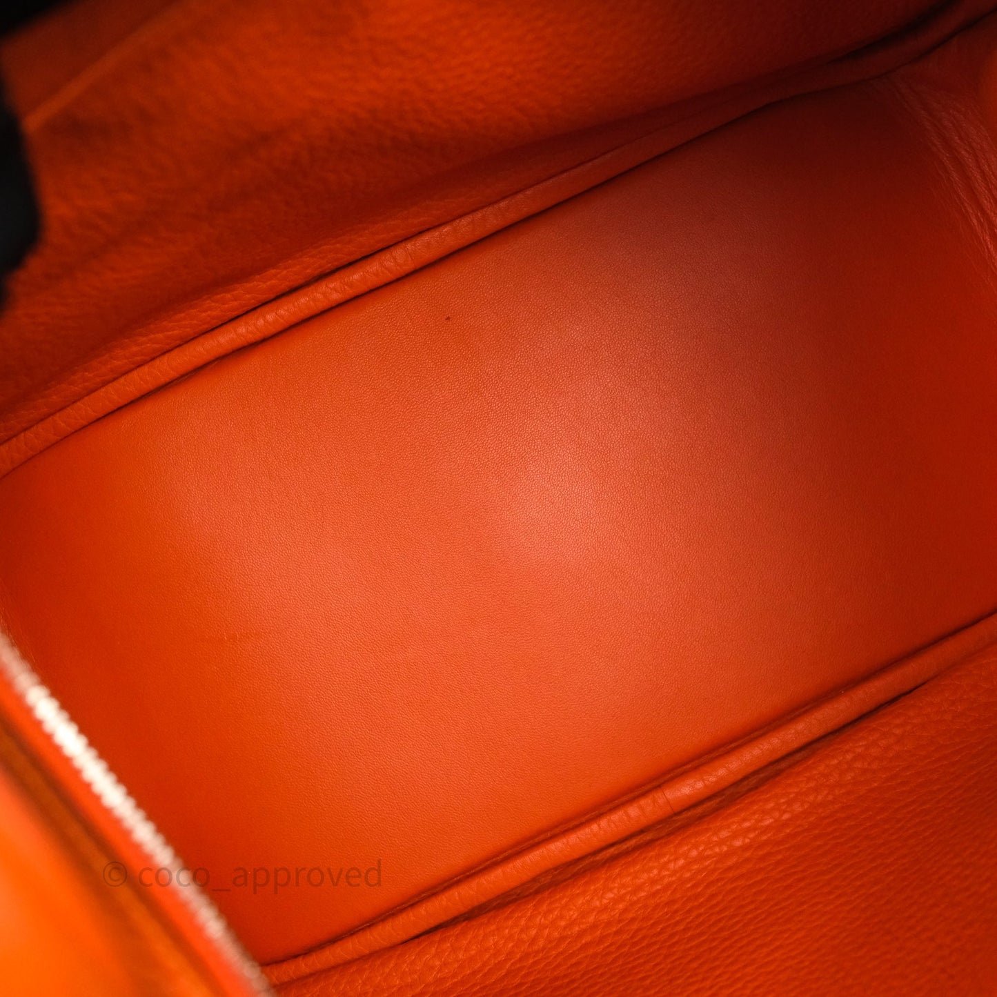 Hermès Lindy 30 Orange 93 Clemence Palladium Hardware