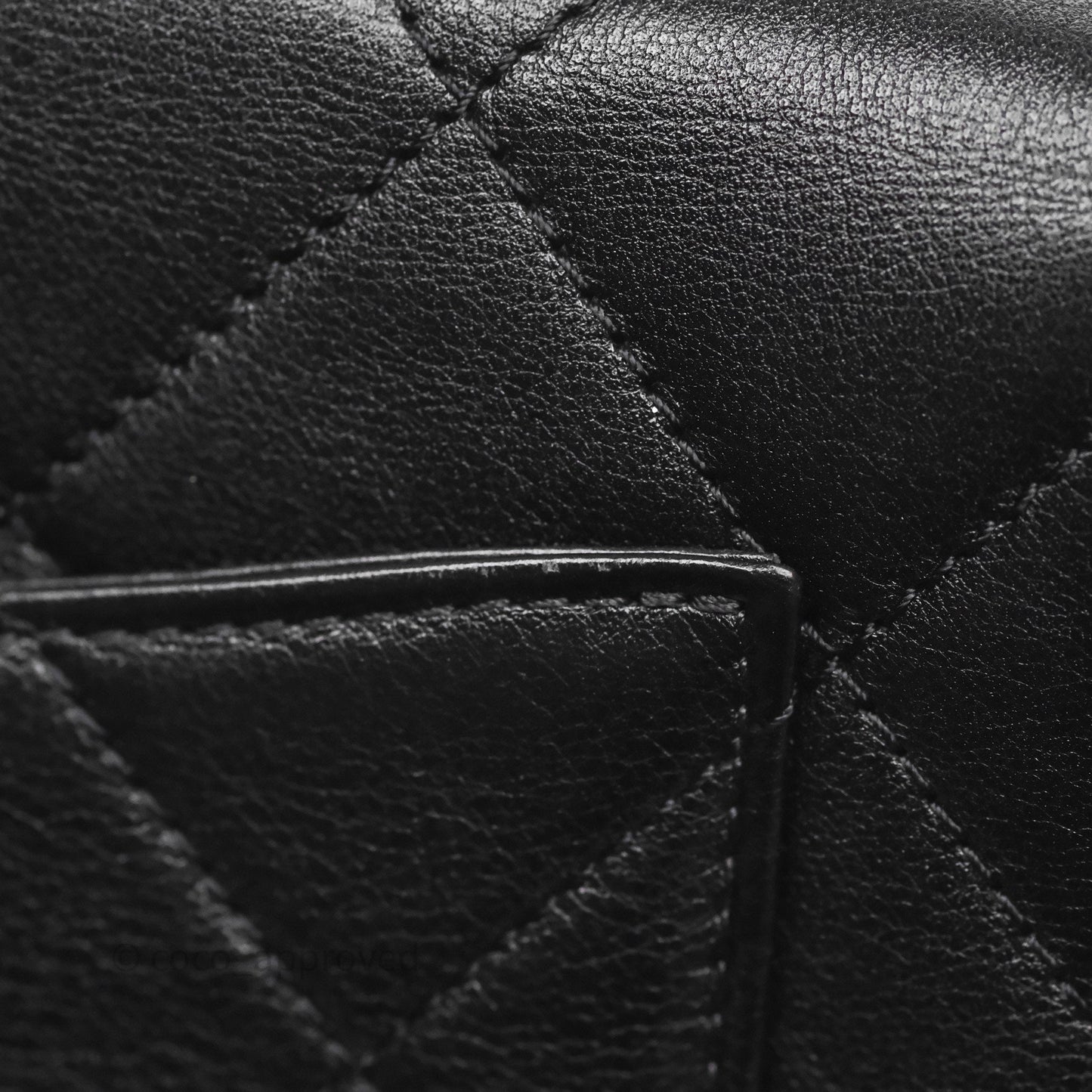 Chanel Mini Moon Messenger Bag Black Calfskin Aged Gold Hardware
