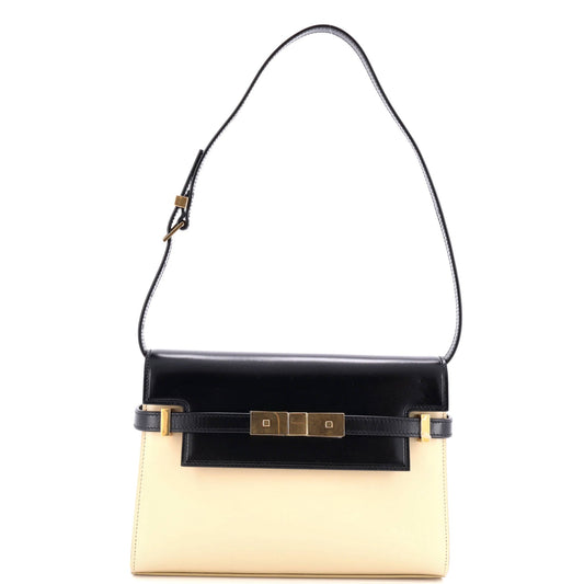 Luxury Saint Laurent Manhattan Shoulder Bag Leather Small