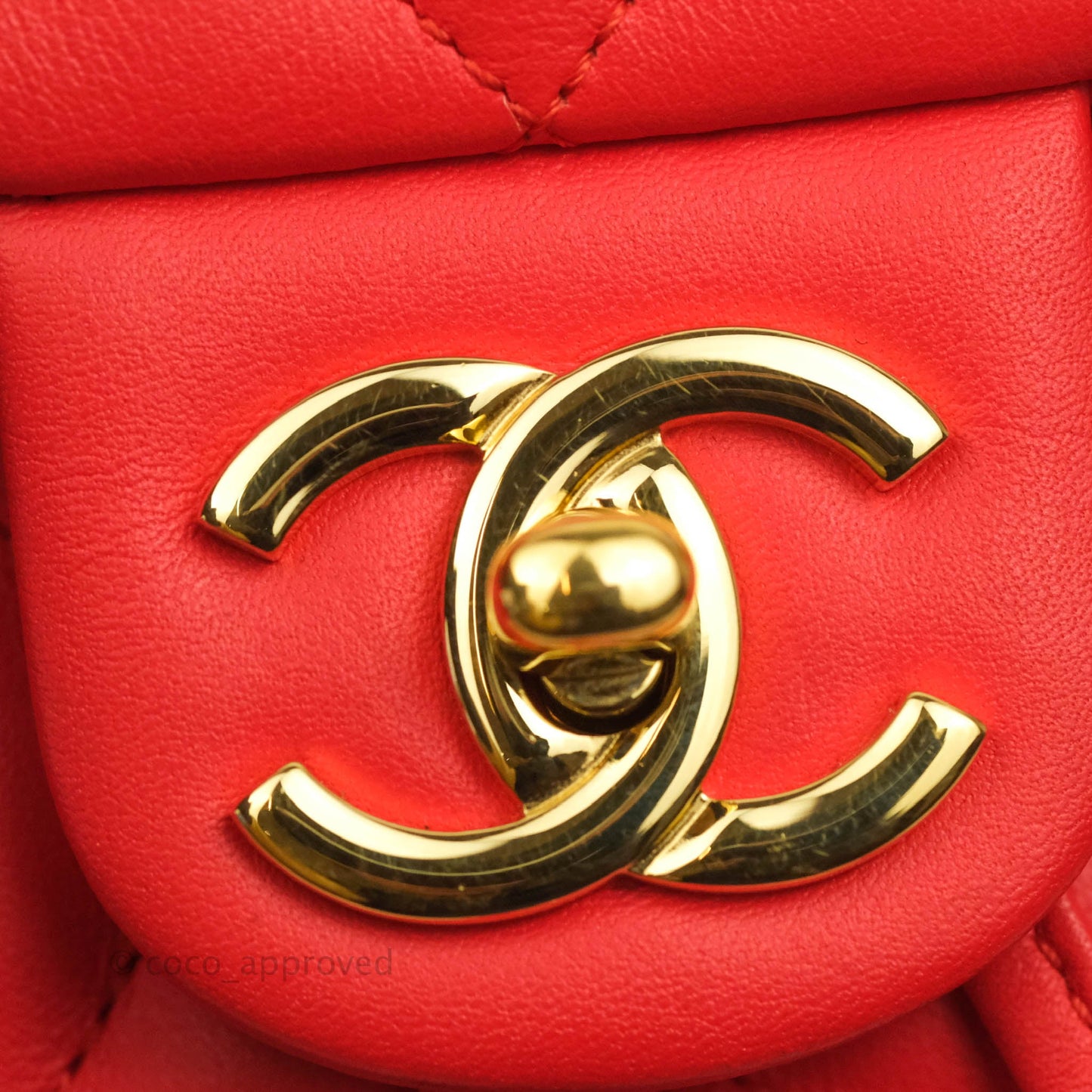 Chanel Quilted Urban Spirit Backpack Red Calfskin Gold Hardware