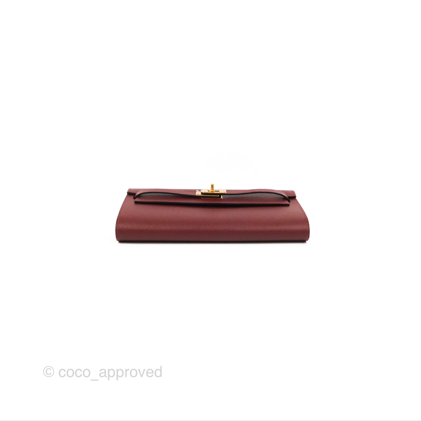 Hermès Kelly To Go Wallet Rouge H/ Brick Epsom Gold Hardware