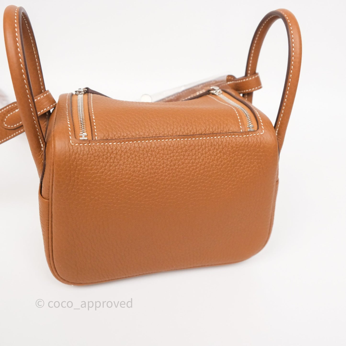 Hermès Mini Lindy 20 Gold 37 Clemence Palladium Hardware