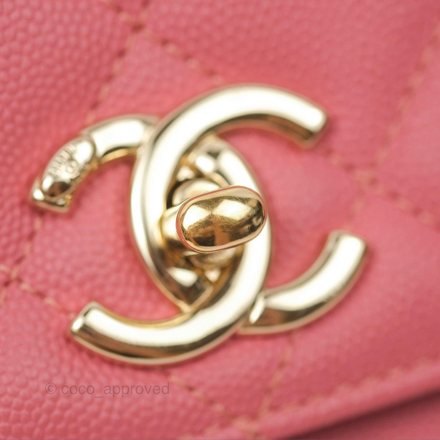 Chanel Quilted Medium Business Affinity Flap Pink Caviar Gold Hardware