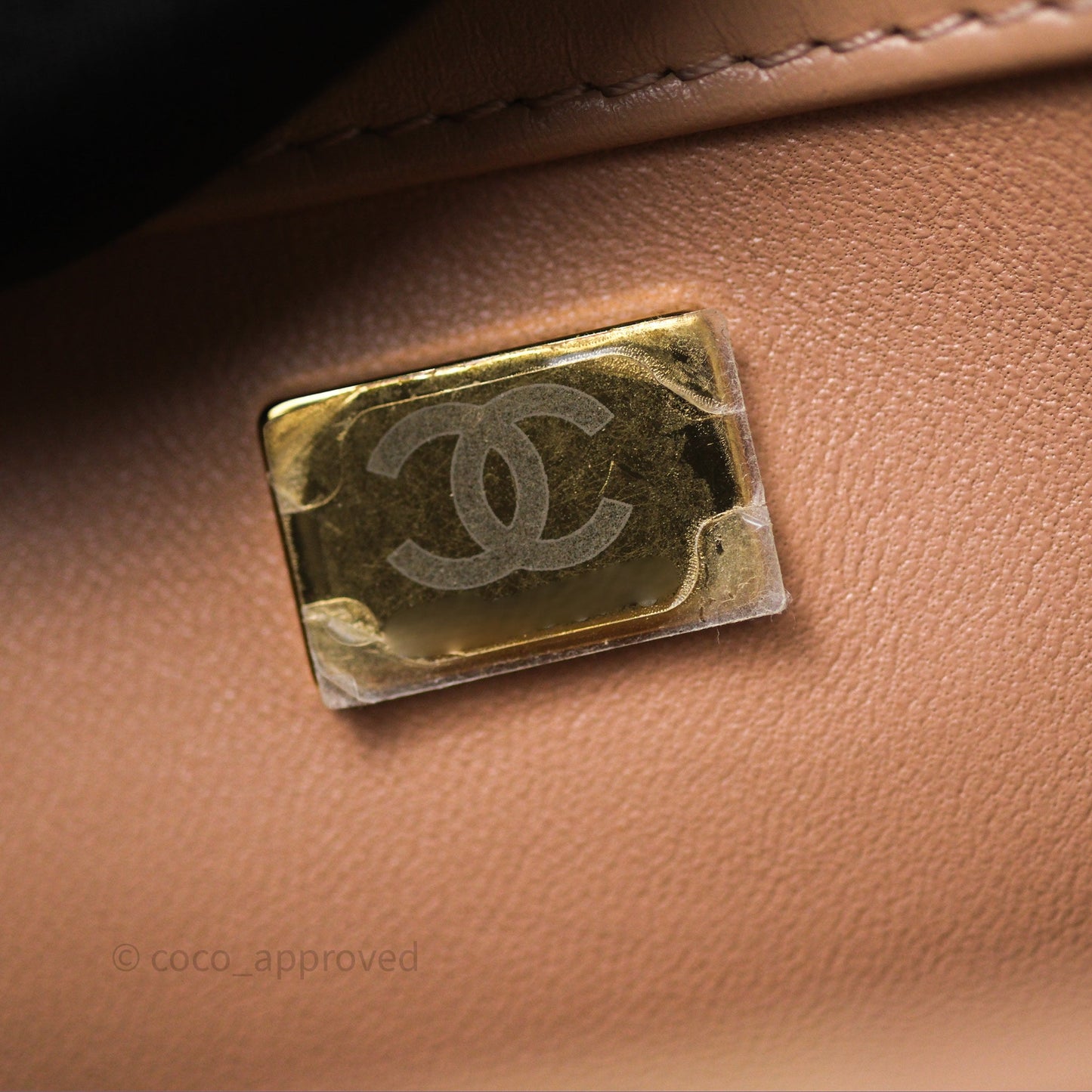 Chanel Quilted Small Perfect Fit Adjustable Beige Calfskin Gold Hardware 21A