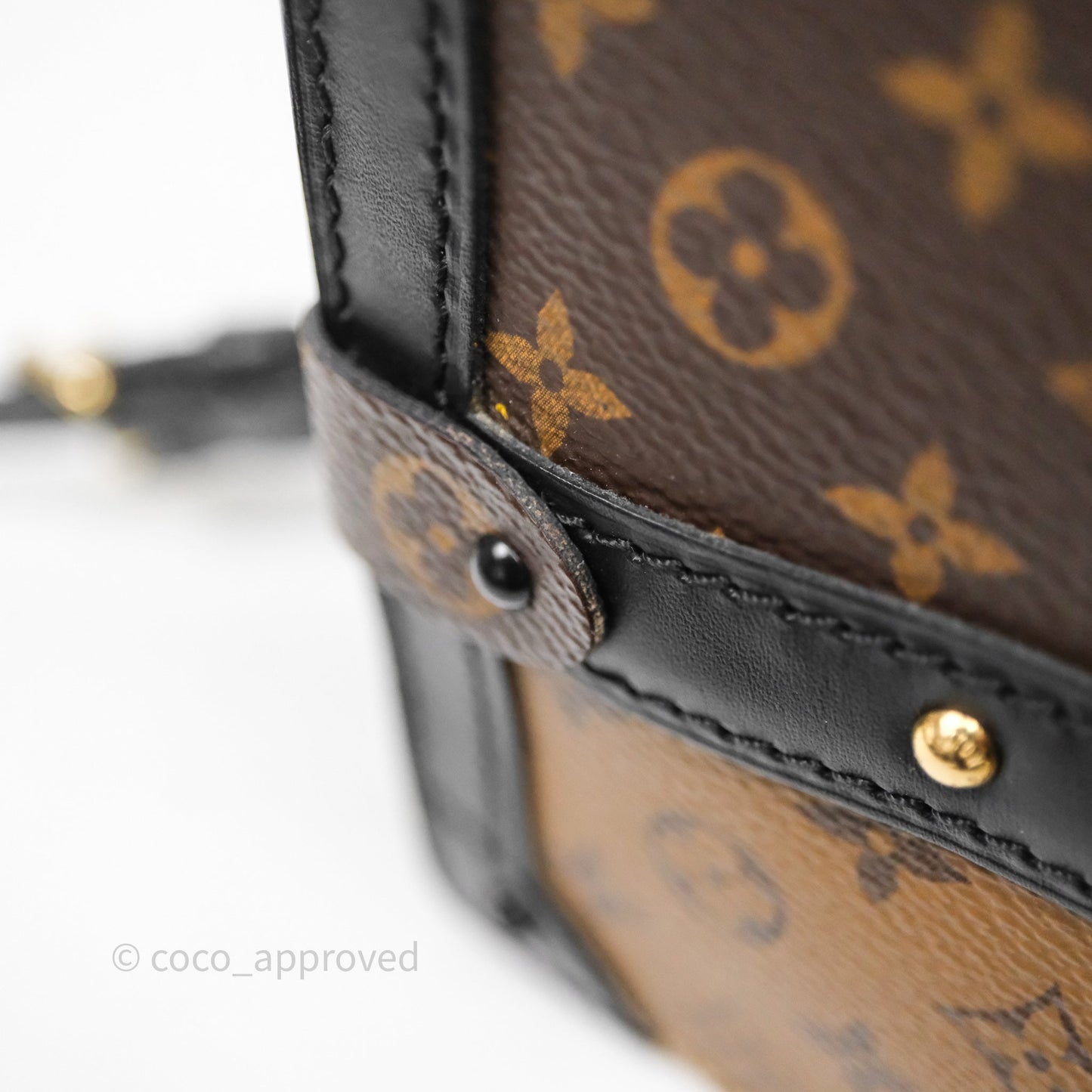 Louis Vuitton Monogram Reverse Trunk Clutch Bag