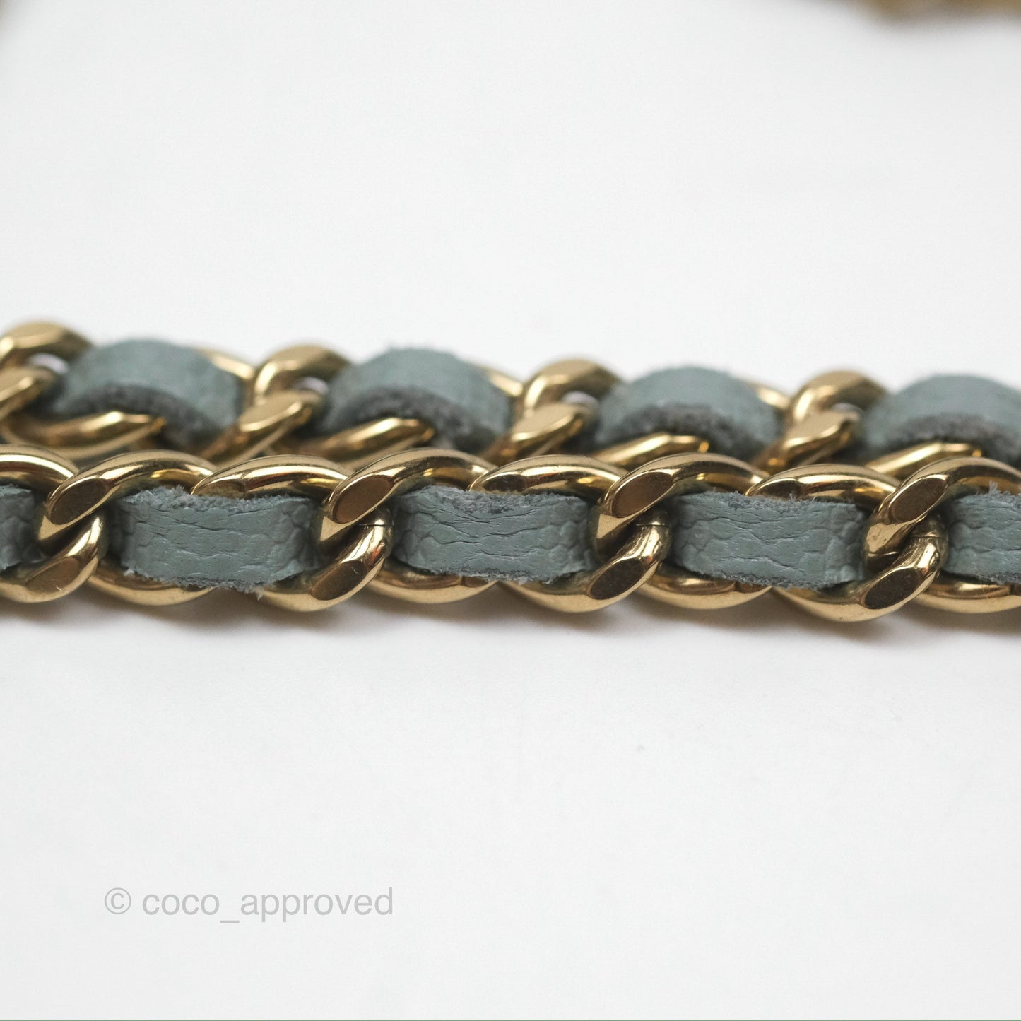 Chanel Quilted Classic Wallet on Chain WOC Green Caviar Silver Hardware