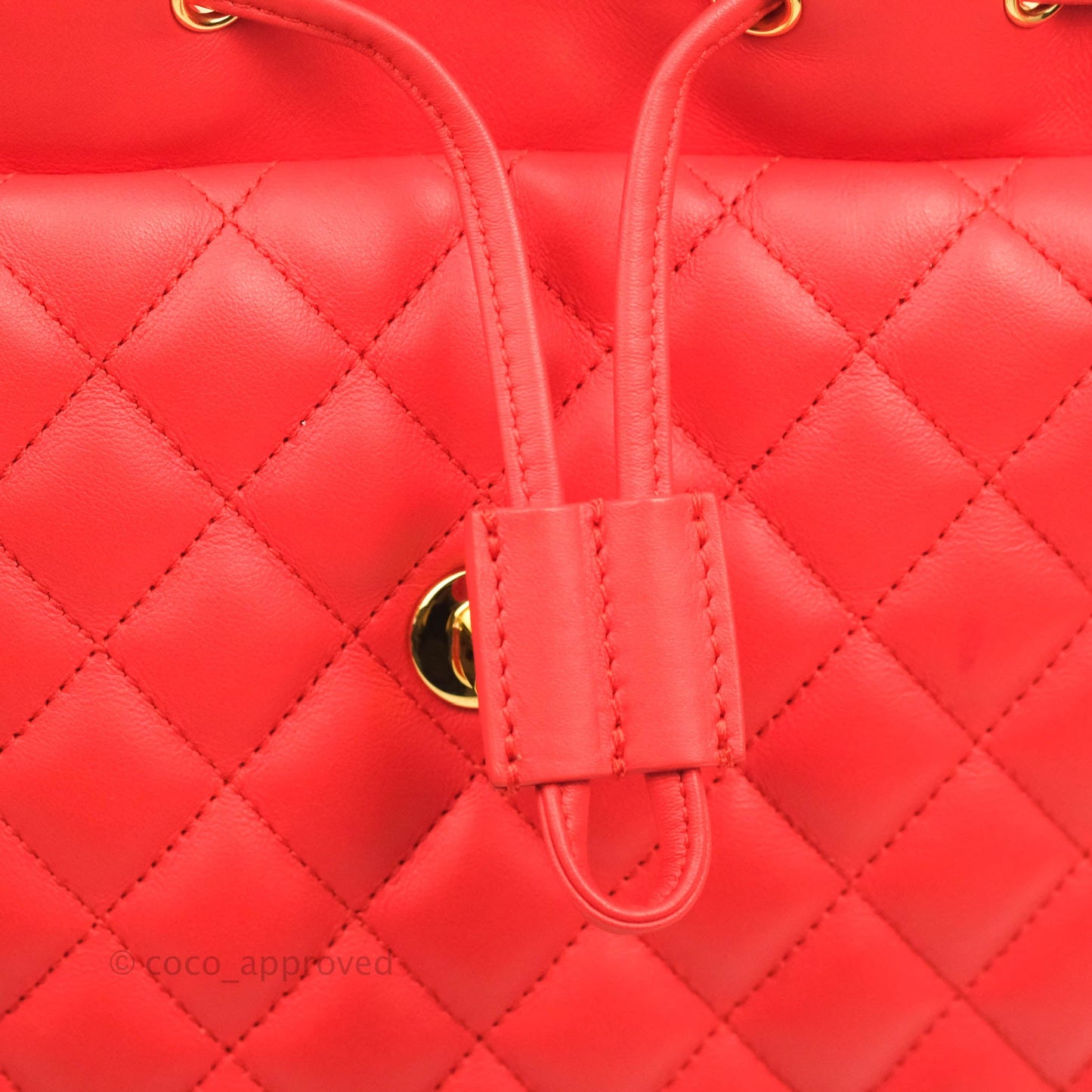 Chanel Quilted Urban Spirit Backpack Red Calfskin Gold Hardware